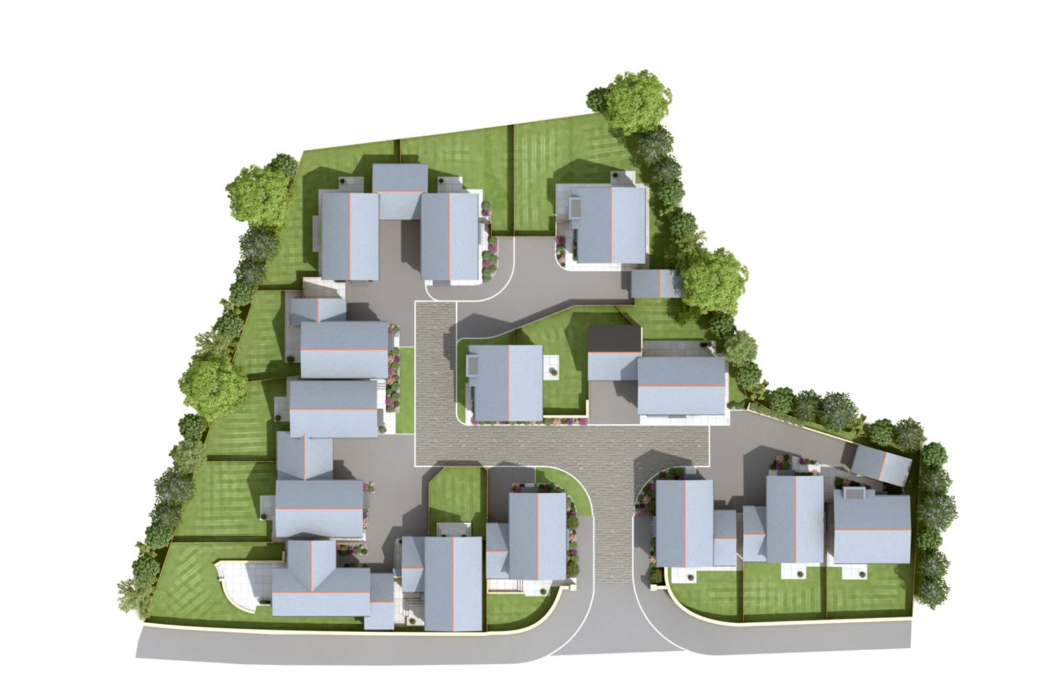 Adams Court Bideford Hosing Development Site Map